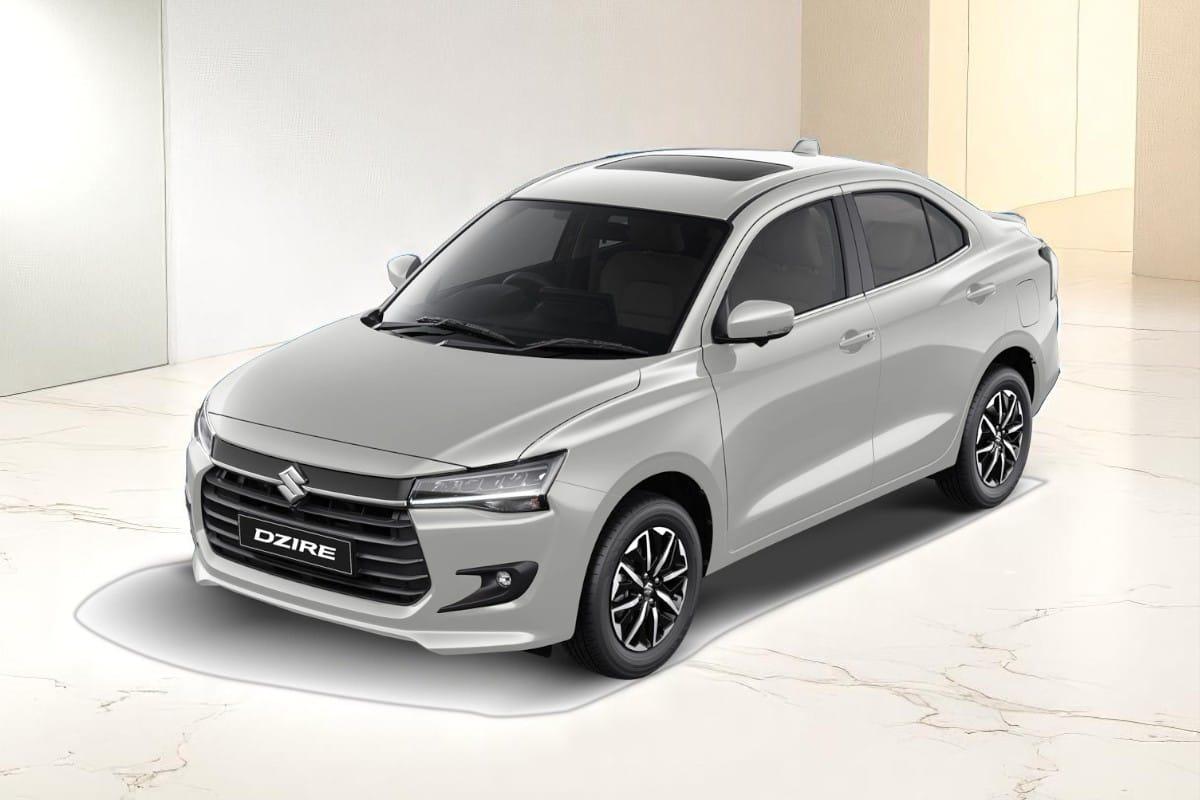 White Maruti Swift Dzire
